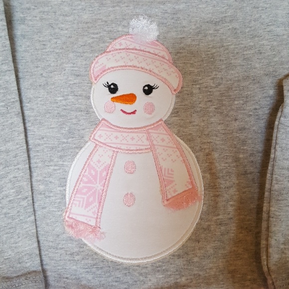 NWT Girl's Size 2T 2 Piece Snowman Tutu Set - Picture 2 of 5